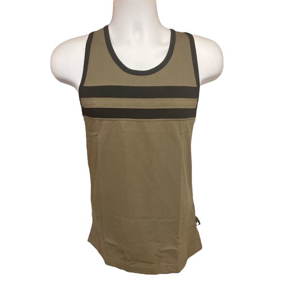 Andrew Christian Phys. Ed. Varsity Tank Olive Black XL Extra Large - Picture 1 of 8